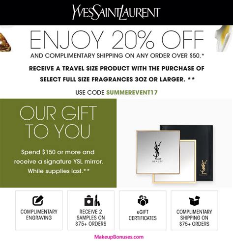 ysl beauty coupon